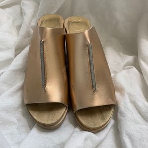 Rose gold front seam wedge from No. 6